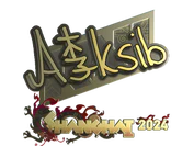 Sticker | Aleksib (Gold) | Shanghai 2024 image