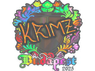Sticker | KRIMZ (Holo) | Budapest 2025