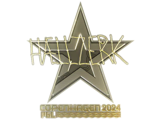Sticker | hallzerk (Gold) | Copenhagen 2024