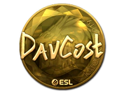 Sticker | DavCost (Gold) | Katowice 2019 image