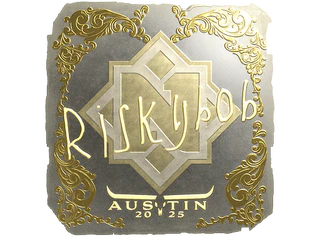 Sticker | riskyb0b (Gold) | Austin 2025