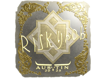 Sticker | riskyb0b (Gold) | Austin 2025 image