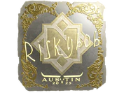 Sticker | riskyb0b (Gold) | Austin 2025 image