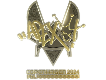 Sticker | apEX (Gold) | Copenhagen 2024 image