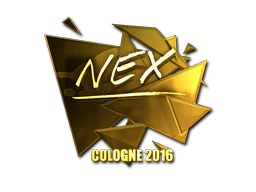 Sticker | nex (Gold) | Cologne 2016 image