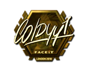 Sticker | COLDYY1 (Gold) | London 2018 image