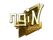Sticker | ngiN (Gold) | Boston 2018 image