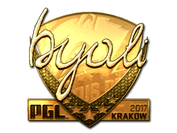 Sticker | byali (Gold) | Krakow 2017 image