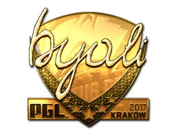 Sticker | byali (Gold) | Krakow 2017 image