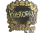 Sticker | History (Gold) | Budapest 2025 image