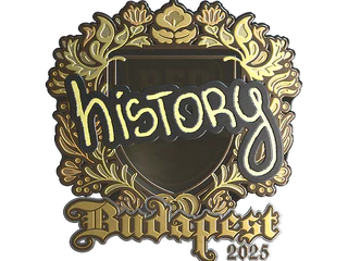Sticker | History (Gold) | Budapest 2025