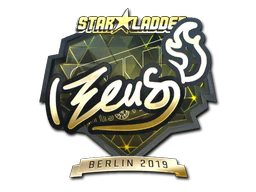 Sticker | Zeus (Gold) | Berlin 2019 image
