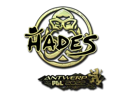 Sticker | hades (Gold) | Antwerp 2022 image
