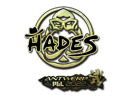 Sticker | hades (Gold) | Antwerp 2022 image
