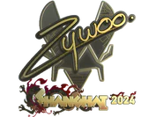 Sticker | ZywOo (Gold) | Shanghai 2024 image
