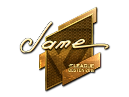 Sticker | Jame (Gold) | Boston 2018 image