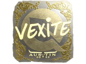 Sticker | vexite (Gold) | Austin 2025 image