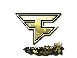 Sticker | FaZe Clan (Gold) | Antwerp 2022 image