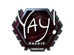 Sticker | yay (Foil) | London 2018 image