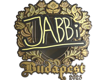 Sticker | jabbi (Gold) | Budapest 2025 image