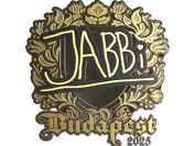 Sticker | jabbi (Gold) | Budapest 2025 image