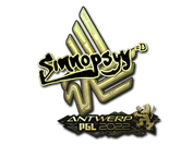 Sticker | sinnopsyy (Gold) | Antwerp 2022 image