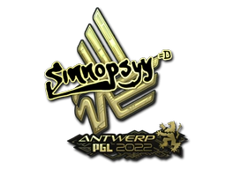 Sticker | sinnopsyy (Gold) | Antwerp 2022 image