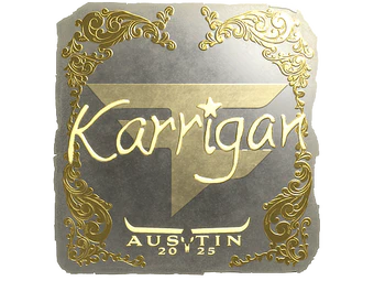 Sticker | karrigan (Gold) | Austin 2025 image
