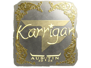 Sticker | karrigan (Gold) | Austin 2025