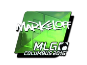 Sticker | markeloff (Foil) | MLG Columbus 2016 image
