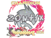 Sticker | zont1x (Glitter, Champion) | Shanghai 2024 image