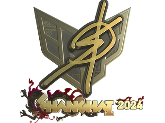 Sticker | degster (Gold) | Shanghai 2024 image