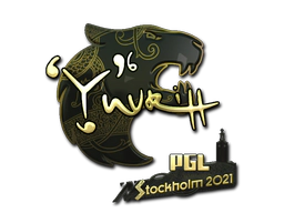 Sticker | yuurih (Gold) | Stockholm 2021 image