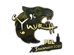 Sticker | yuurih (Gold) | Stockholm 2021 image