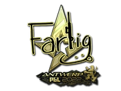 Sticker | Farlig (Gold) | Antwerp 2022 image