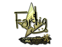 Sticker | Farlig (Gold) | Antwerp 2022 image