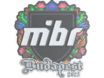 Sticker | MIBR (Embroidered) | Budapest 2025 image