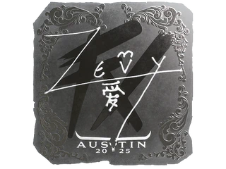 Sticker | zevy (Foil) | Austin 2025
