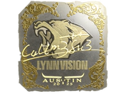 Sticker | C4LLM3SU3 (Gold) | Austin 2025 image