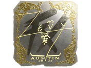 Sticker | zevy (Gold) | Austin 2025 image
