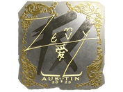 Sticker | zevy (Gold) | Austin 2025 image