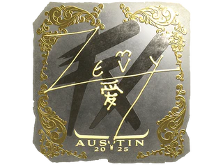 Sticker | zevy (Gold) | Austin 2025