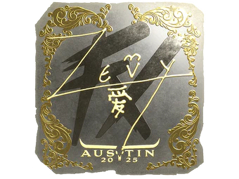 Sticker | zevy (Gold) | Austin 2025 image
