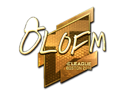Sticker | olofmeister (Gold) | Boston 2018 image
