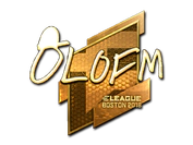 Sticker | olofmeister (Gold) | Boston 2018 image