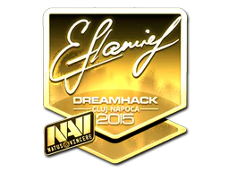Sticker | flamie (Gold) | Cluj-Napoca 2015