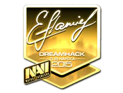 Sticker | flamie (Gold) | Cluj-Napoca 2015 image