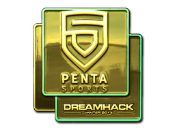 Sticker | PENTA Sports (Gold) | DreamHack 2014 image