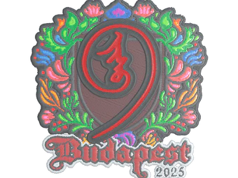 Sticker | nin9 (Embroidered) | Budapest 2025 image
