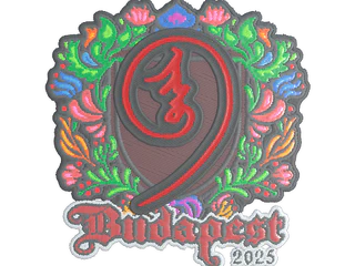 Sticker | nin9 (Embroidered) | Budapest 2025